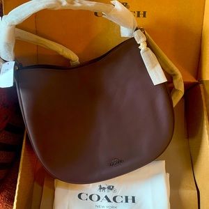Brand New Coach Mae Hobo in Oxblood 🎀